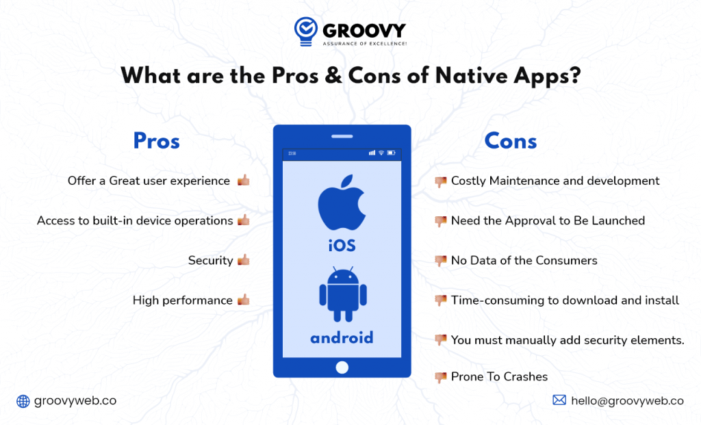 pros & cons of Native apps