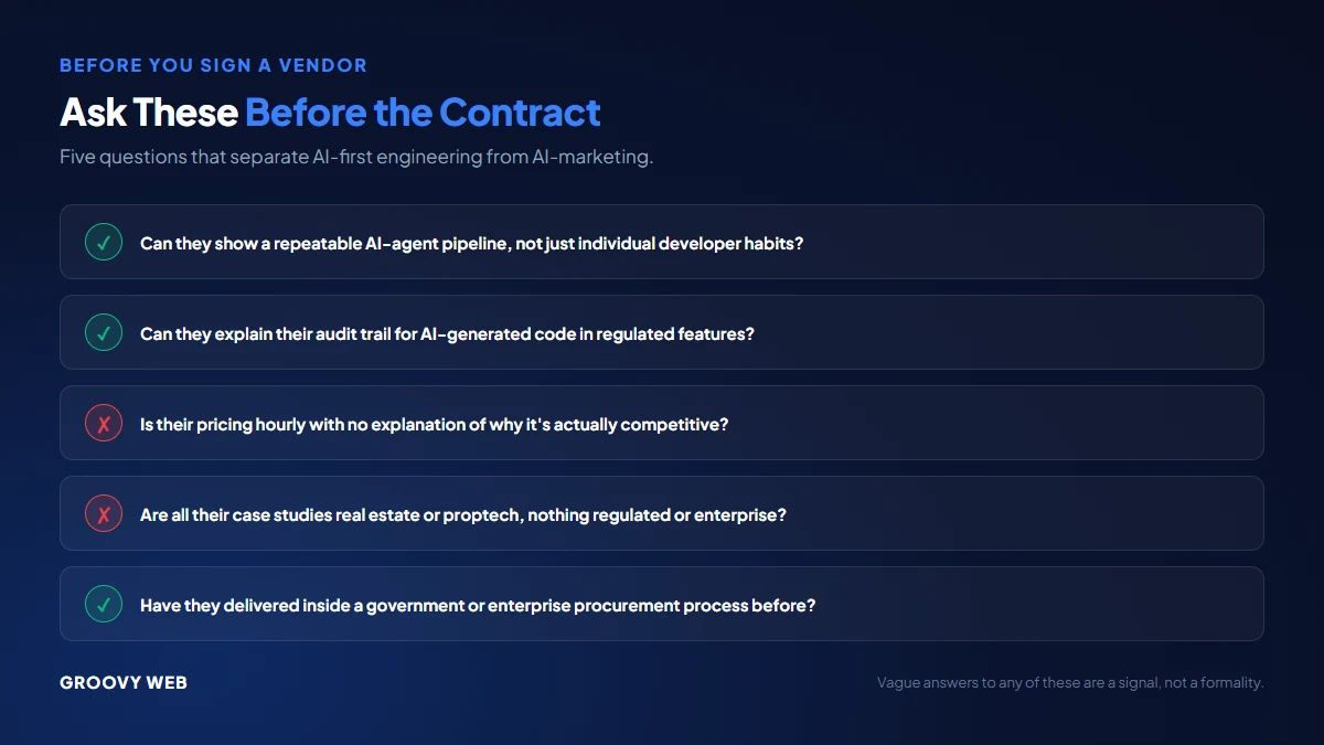 Five questions to ask an AI vendor before signing a contract in Abu Dhabi