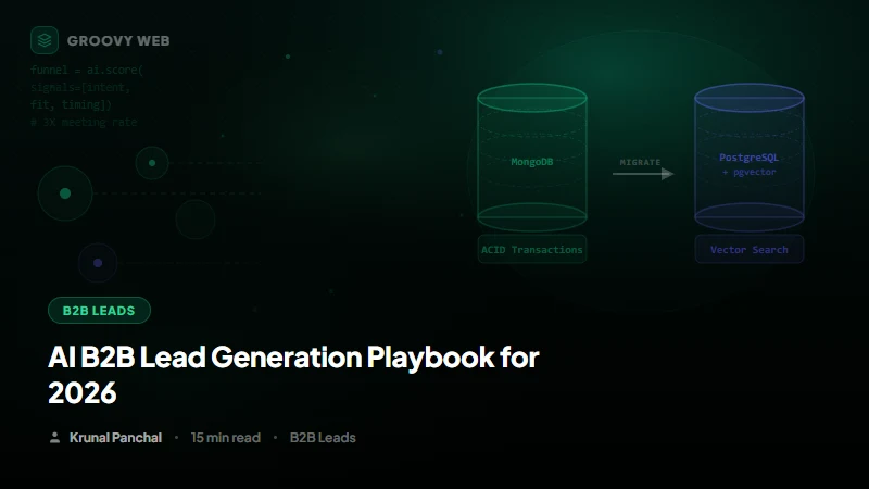 AI for B2B Lead Generation: The Complete Playbook for 2026