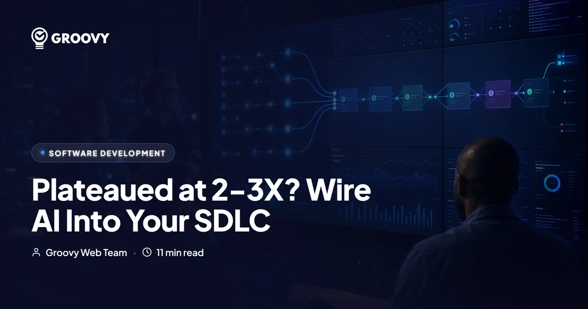 Cursor and Copilot Plateaued Your Team at 2-3X? Here's What Wires AI Into Your SDLC for Good