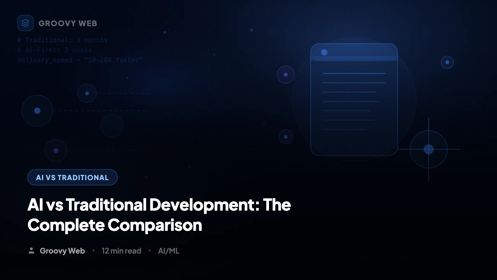 AI vs Traditional Development: The Complete Comparison
