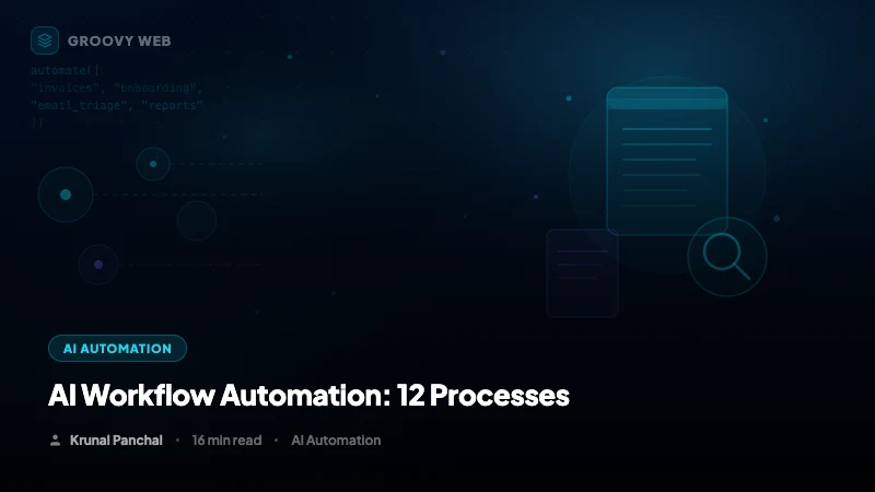 AI Workflow Automation: 12 Business Processes You Should Automate in 2026