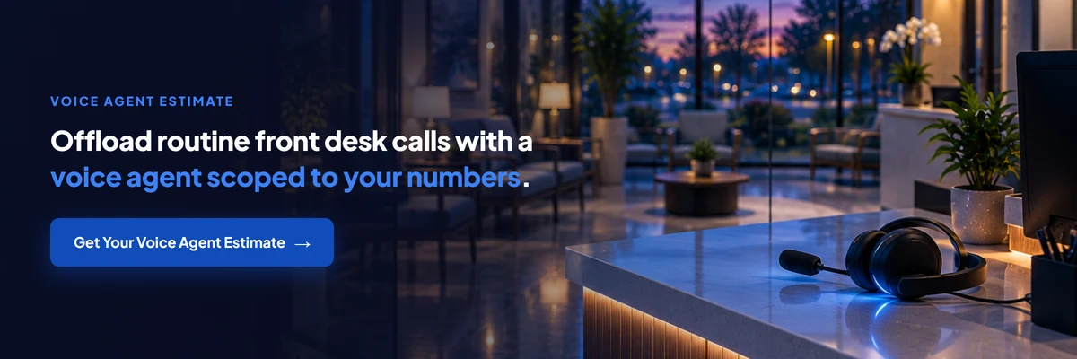 Get a front desk voice agent estimate for your practice