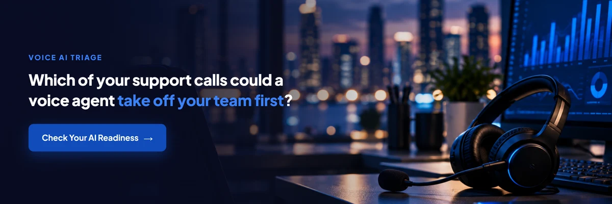 Which calls could a voice agent take off your team first? Check your AI readiness