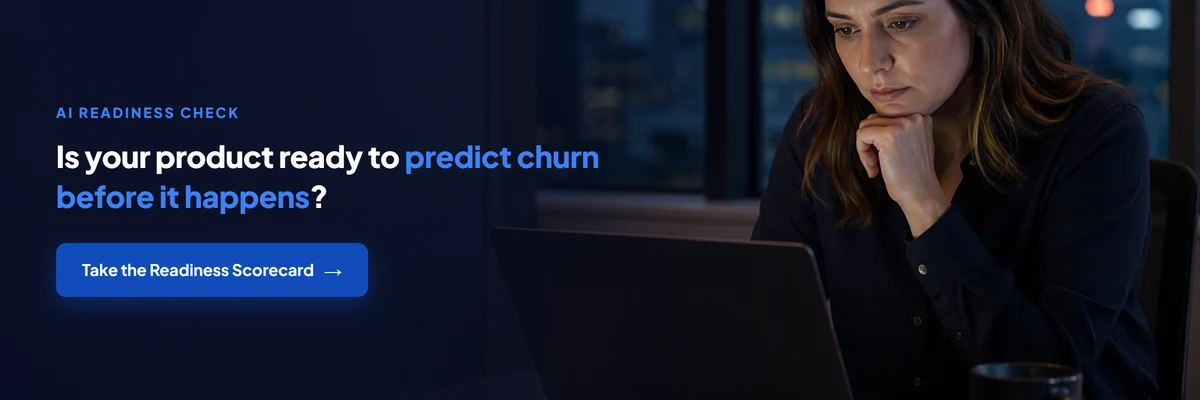 Is your product ready for churn prediction AI? Take the AI Readiness Scorecard