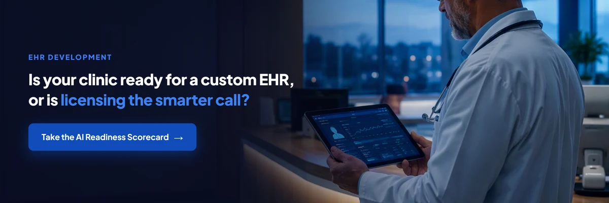 Is your clinic ready for a custom EHR build? Take the AI Readiness Scorecard