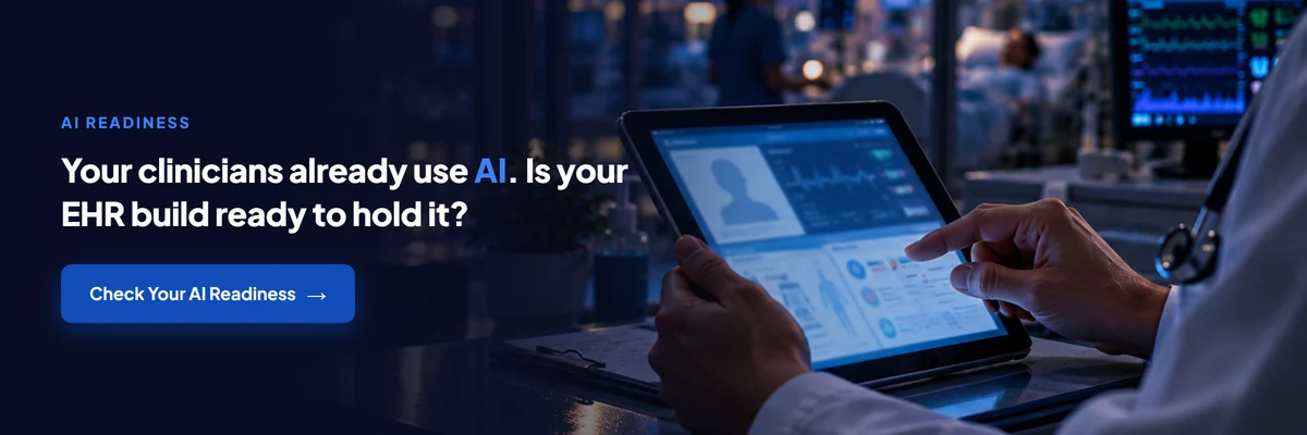 Is your EHR plan ready for AI? Check your AI readiness