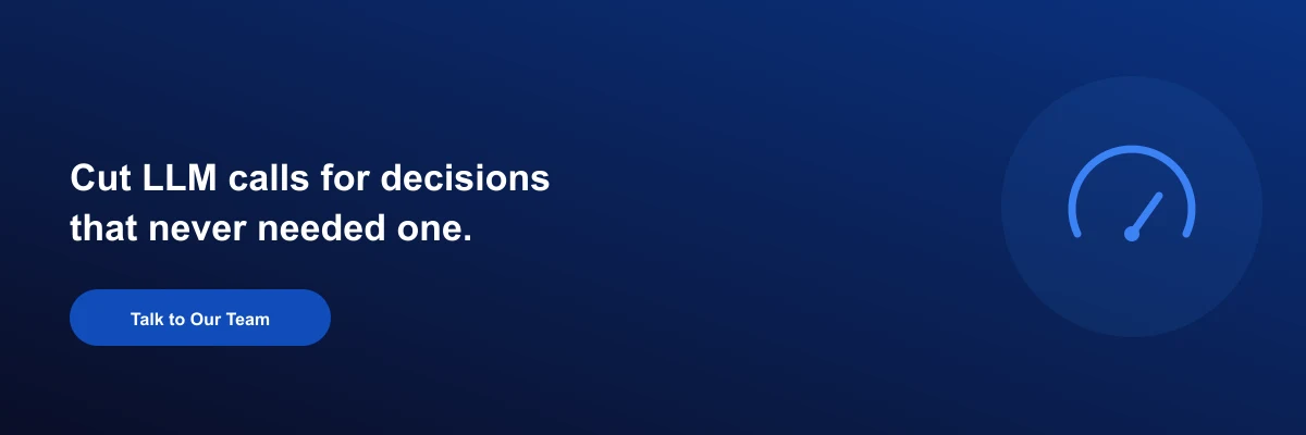 Cut LLM calls for decisions that never needed one
