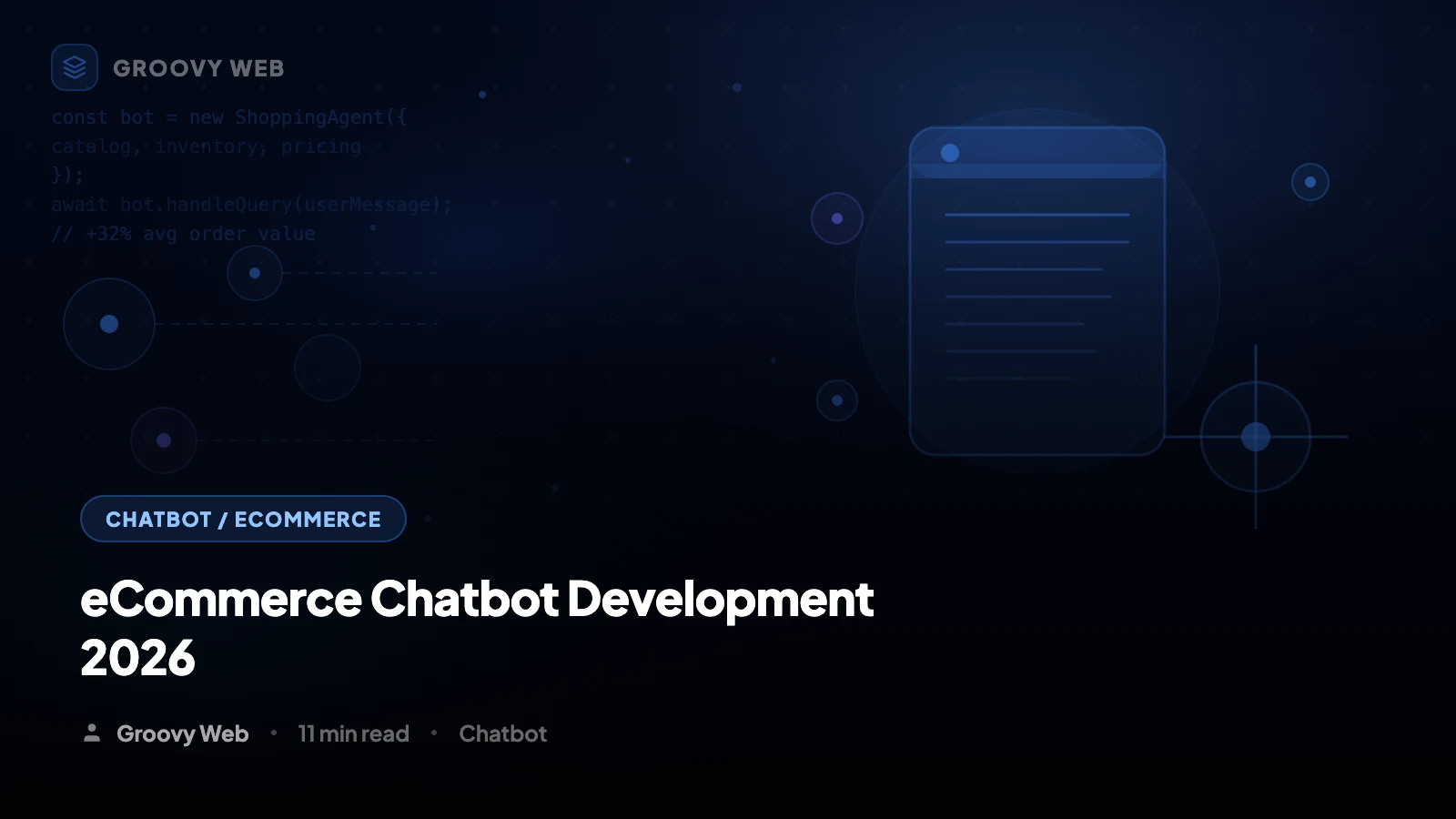 eCommerce Chatbot Development with AI in 2026: Build One That Actually Converts