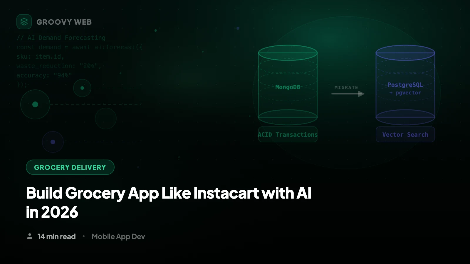 How to Build a Grocery Delivery App Like Instacart with AI in 2026