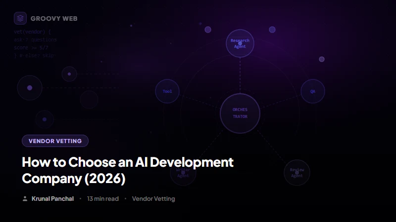 How to Choose an AI Development Company: 7 Questions That Reveal Who Can Deliver