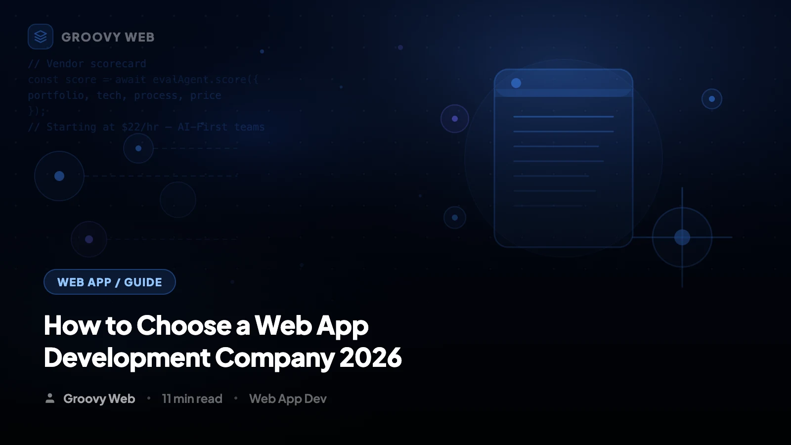 How to Choose a Web App Development Company in 2026