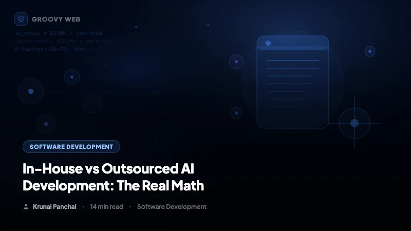In-House vs Outsourced AI Development: The Real Math for 2026