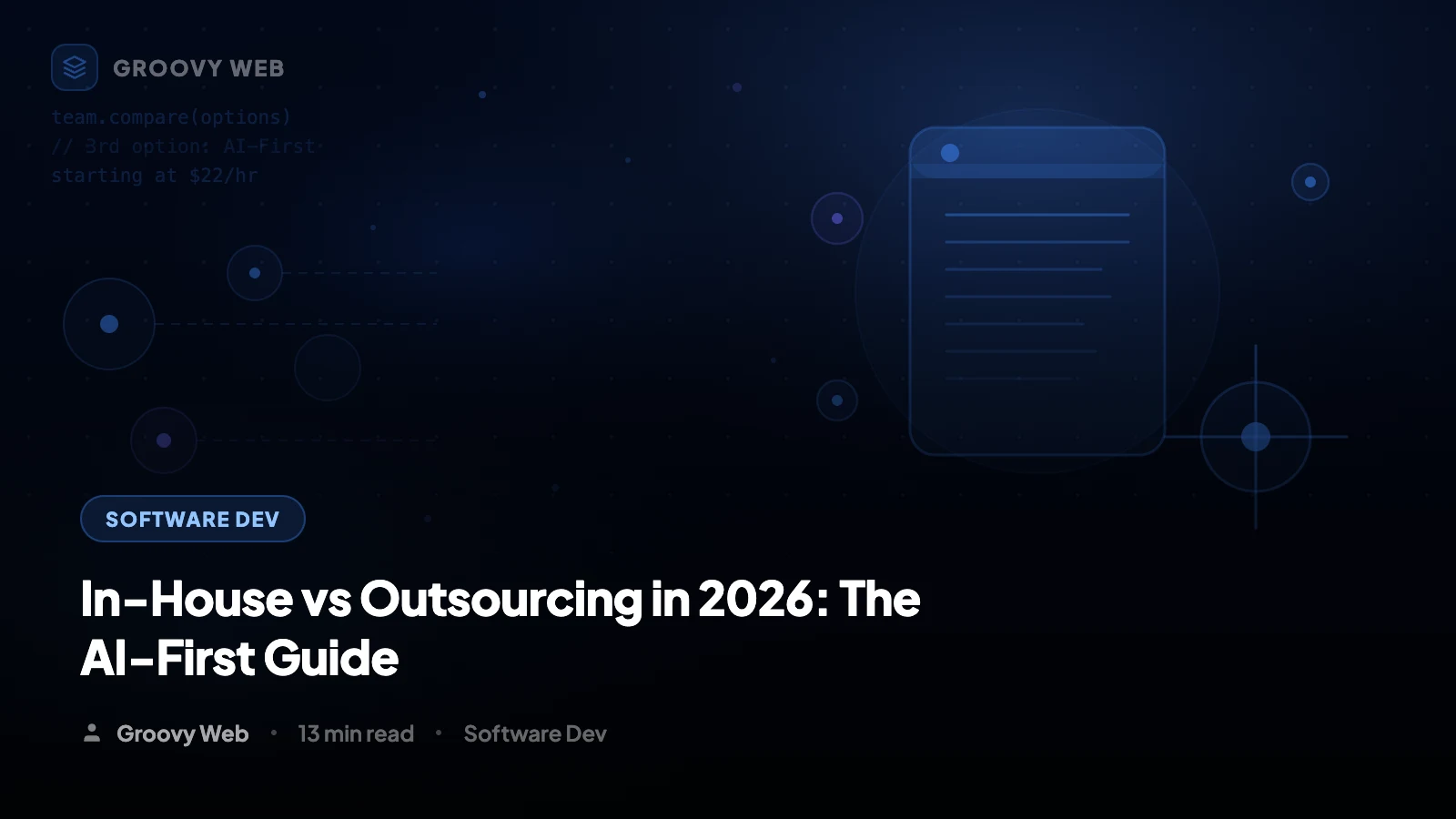 In-House vs Outsourcing Software Development in 2026: The AI-First Decision Guide