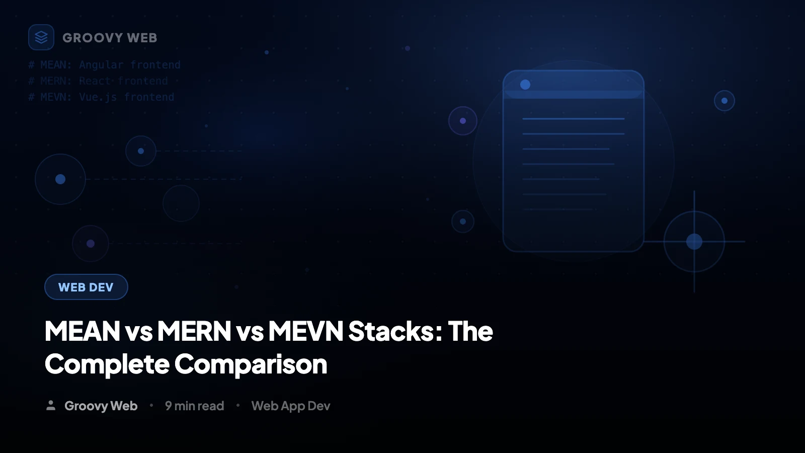 MEAN vs MERN vs MEVN Stacks: What's the Difference