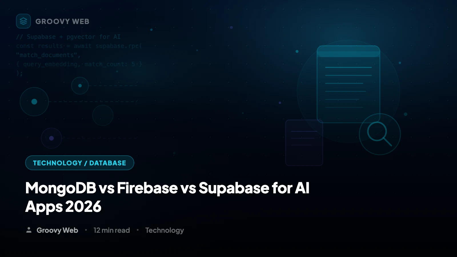 MongoDB vs Firebase vs Supabase for AI Apps in 2026: The Definitive Comparison