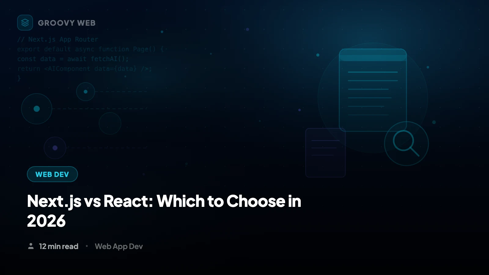 Next.js vs React: Which One Should You Choose in 2026