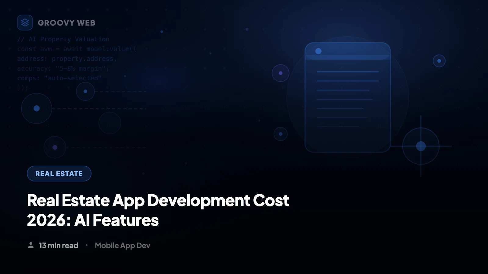 Real Estate App Development Cost in 2026: AI Features & Full Breakdown