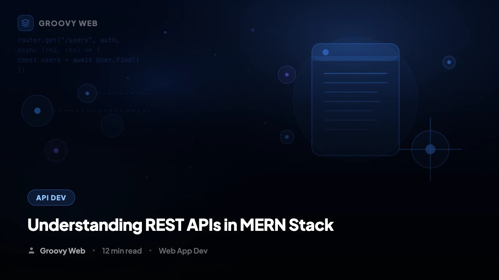 Understanding REST APIs in MERN Stack