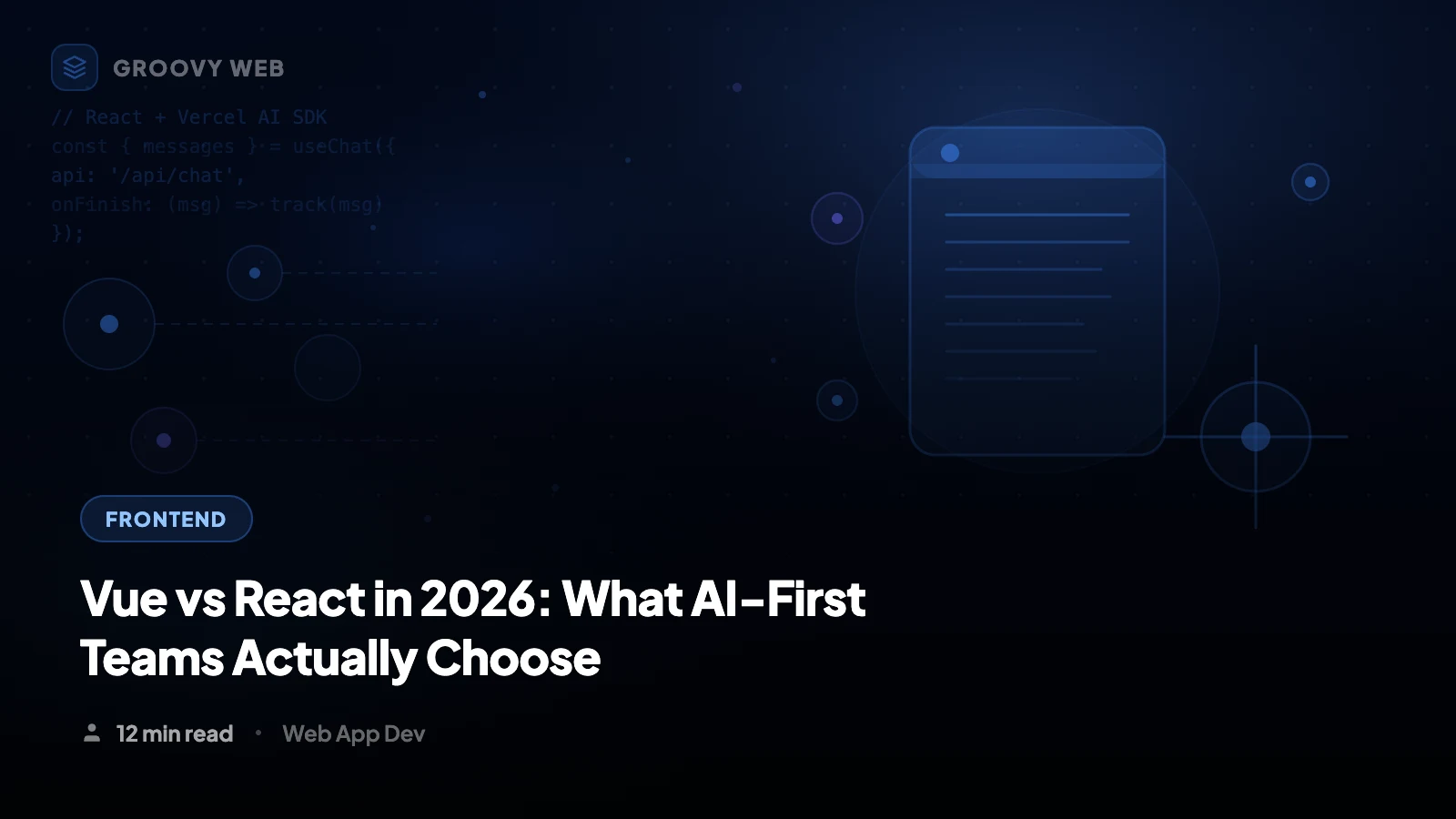 Vue vs React in 2026: What AI-First Development Teams Actually Choose