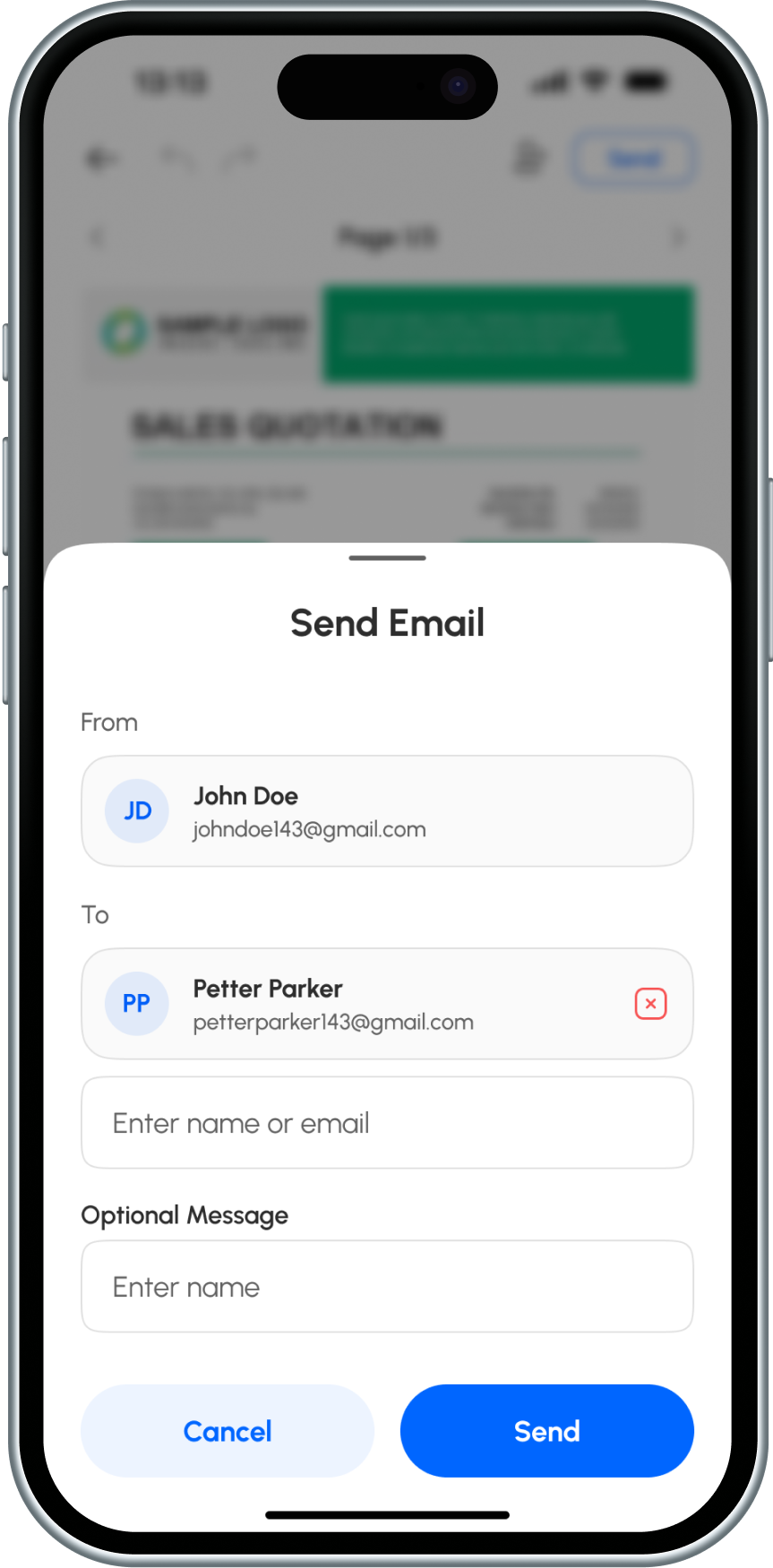 App screen 1