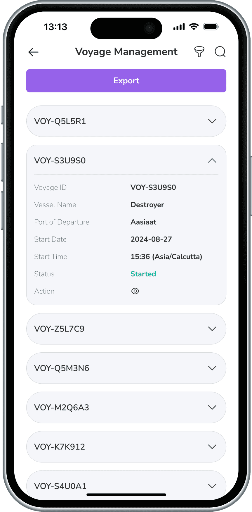 App screen 1