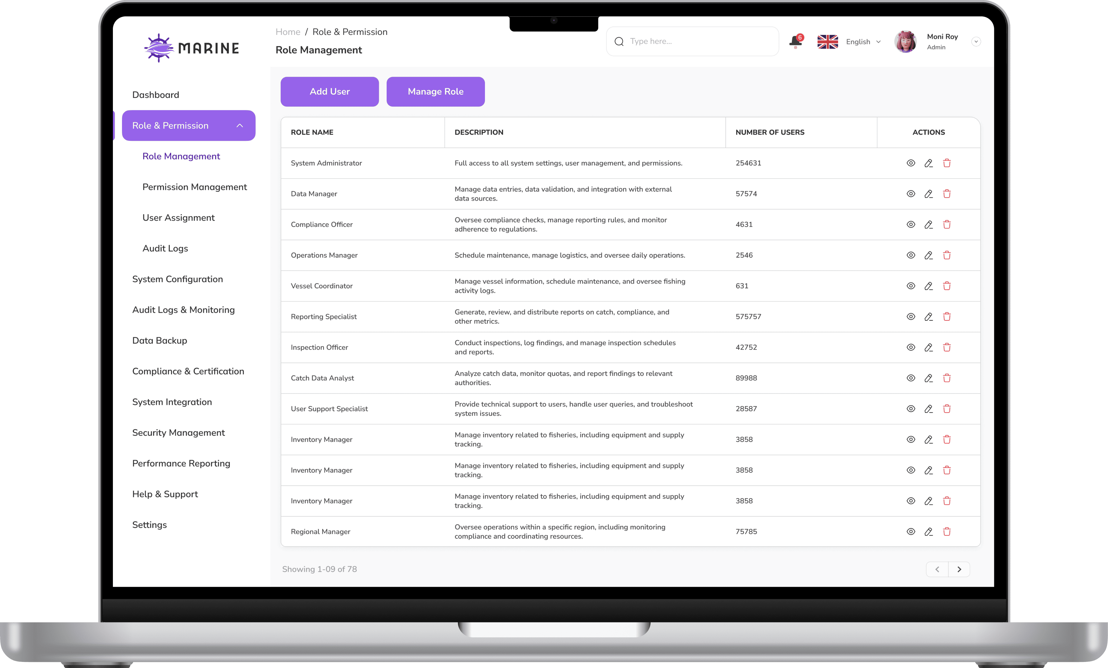 Admin preview